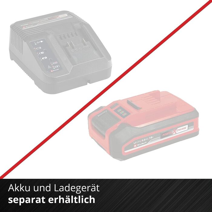 Акумуляторний садовий пилосос-воздуходув Einhell GE-CL 36 Li E-Solo Power X-Change, 2x18В, безщітковий двигун, 210 км/год, мішок 45 л, ремінь, без акумулятора та зарядного пристрою