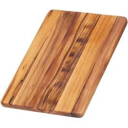 Дерев'яна дошка для нарізання Teakhaus Essential з тика, 30,5x20x1,4 см, FSC, мінімалістичний дизайн, кухонна дошка для чистого нарізання