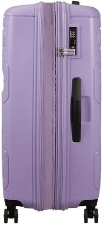 Валіза American Tourister Sunside Spinner L розширювана, 77 см, 106/118 л, чорна або лавандова, поліпропілен, на 4 колесах