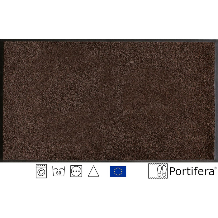 Рушник Portifera Access Duo 85x150 см, чорний/коричневий, бавовна
