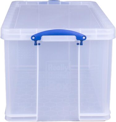 Пластиковий контейнер Really Useful Box 84 л, прозорий, 710x440x380 мм, поліпропілен
