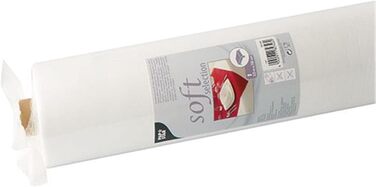 Паперова скатертина-рулон Papstar Soft Selection, біла, 25x1.18 м, з нетканого матеріалу, водостійка, 100% перероблювана, для дому та свят