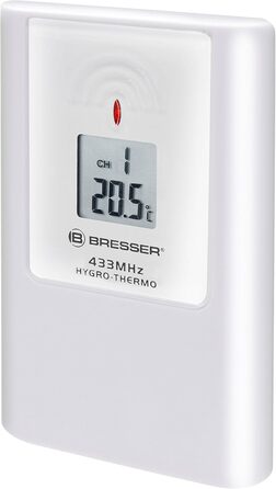 Зовнішній термо-гігро датчик Bresser 7009995 для TemeoTrend та MyTime Jumbo, 3-канальний сенсор температури і вологості