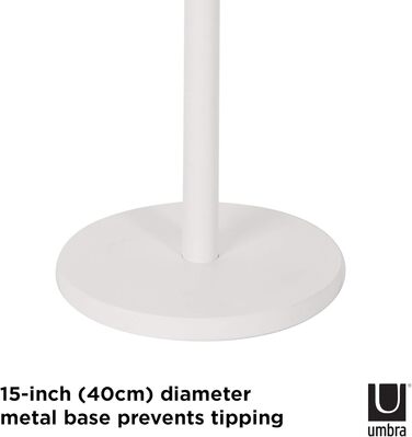 Вішак для одягу з табуретом Umbra Pillar, білий/натуральний, універсальний розмір