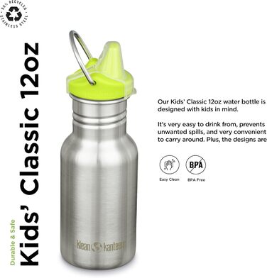 Термобутилка Klean Kanteen Classic 355 мл вузька, нержавіюча сталь