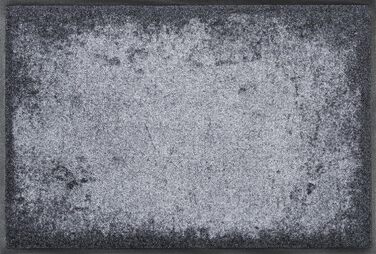 Килимок для підлоги wash+dry Shades of Grey 50x75 см, для внутрішнього та зовнішнього використання, праний, сіро-чорний