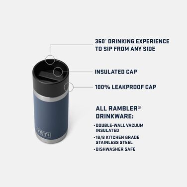 Термос-пляшка YETI Rambler 354 мл з кришкою HotShot, лайм