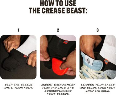 Захист від заломів Crease Beast з меморі-піни для взуття: профілактика заломів у нових та старих кросівках (Jordan, Dunks, Air Force)