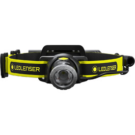 Налобний ліхтар Ledlenser iH8R 600 люмен, акумуляторний, з кріпленням на шолом, сумка, зарядка USB, для роботи в рукавичках
