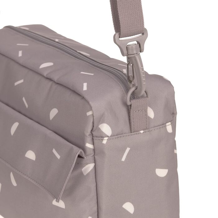 LÄSSIG органайзер для дитячого візка, сумка на плече, з кріпленням, Casual Buggy Organizer Bag Blocks taupe