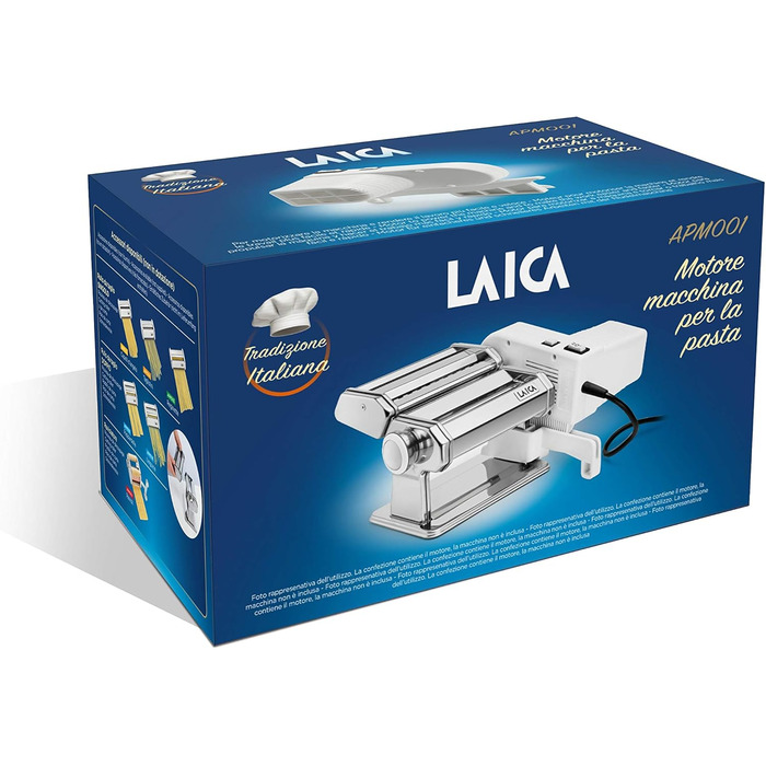 Двигун Laica APM001 для машини для пасти PM2000, пластик, білий, 22.8x13.1x12.3 см