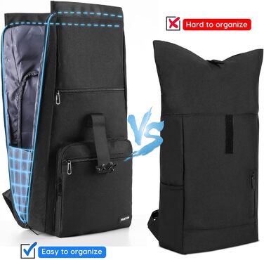 Міський рюкзак YAMTION Rolltop 17'' для чоловіків і жінок, універсальний для школи, університету, спорту, подорожей, велосипеду, підлітків