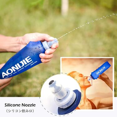М'яка спортивна пляшка TRIWONDER TPU, складна, BPA-Free, для рюкзака та велосипеда