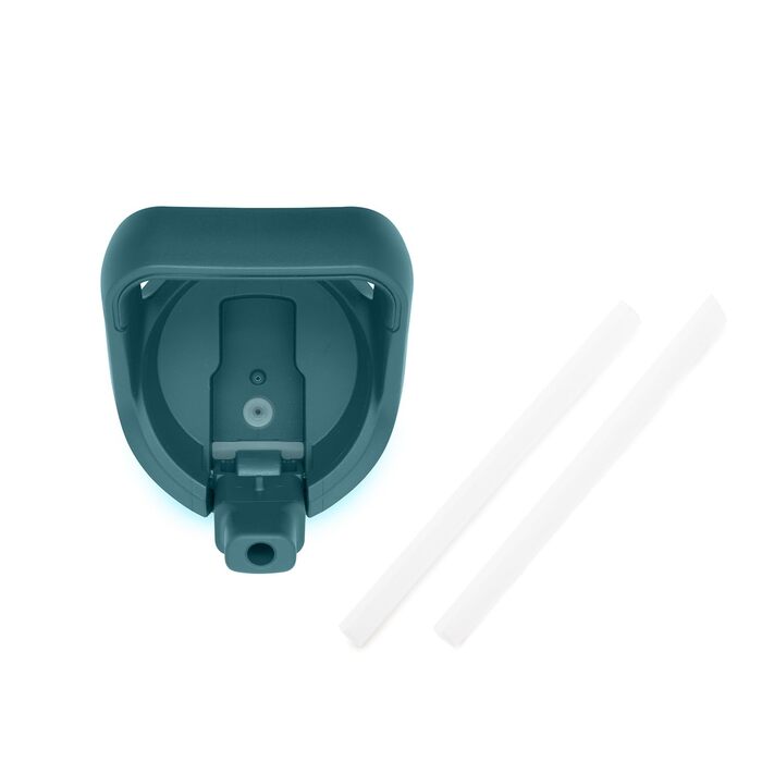 Дитяча пляшка YETI Rambler Jr. 340 мл з трубочкою, морська синь (Agave Teal), термостійка, для води та напоїв