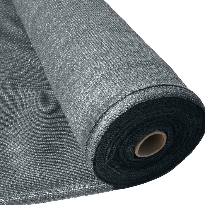 Сітка затіняюча Masgard 150 г/м², 1,8×25 м, 90% захист, для паркану, антрацит, сонцезахист, вітрозахист