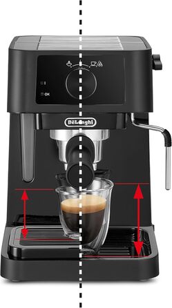 De'Longhi Stilosa EC 230.BK – традиційна еспресо-кавоварка з ручним капучинатором, для меленої кави, бак 1 л, 1100 Вт, чорна