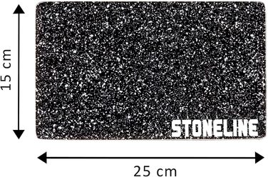 Скляна обробна дошка STONELINE, набір 4 шт., 25x15 см, жаростійкі дошки для нарізання м'яса, риби, овочів та фруктів