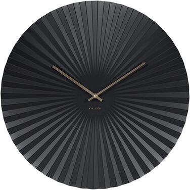 Годинник Karlsson Flip Clock XL настільний та настінний, дерево, 17,5x37x9 см, чорна сталь