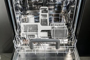 Терка кухонна ZWILLING Z-Cut, багатофункціональна, нержавіюча сталь, 4 змінні насадки, двостороннє натирання, з лотком, сіра