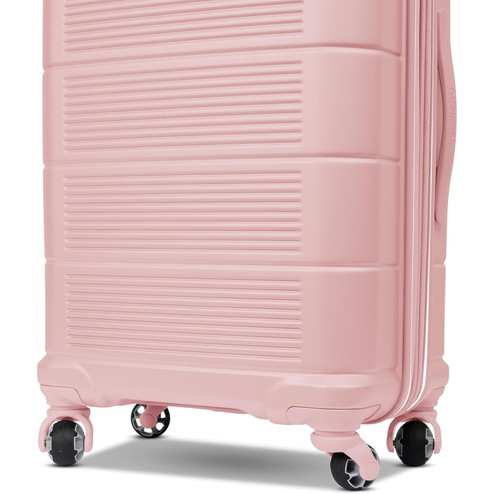 Жорстка валіза American Tourister Stratum XLT 2.0 з розширенням і обертовими колесами, набір 2 шт (20/24 дюйми), рожевий Blush