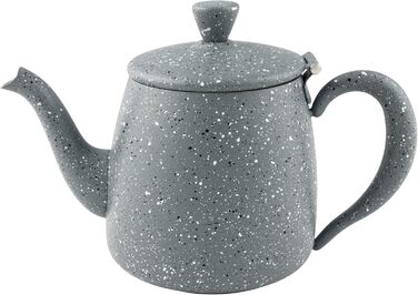 Чайник Café Olé PT-048 преміум 1,4 л, 18/10 нерж. сталь, безкапельний носик, порожниста ручка, відкидна кришка, сірий граніт
