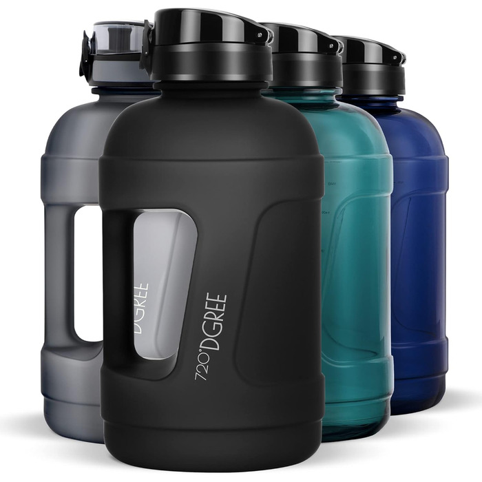 Фітнес-пляшка для води 720°DGREE uberBottle Jug 2300 мл з ручкою, BPA Free, герметична – велика спортивна пляшка для тренувань, спортзалу, фітнесу