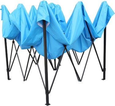 Садовий павільйон All Seasons Gazebos 2x2 м, міцний, повністю водонепроникний, світло-блакитний