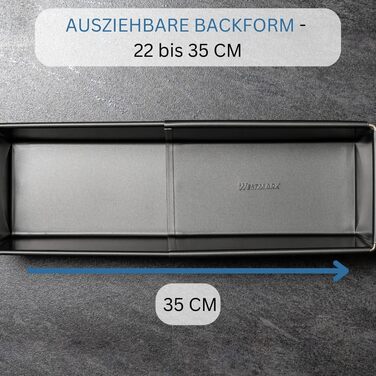 Форма для випічки хліба Westmark, 32 см, емальована, чорна