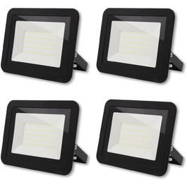 LED прожектор da LIGHT 50Вт, 6000K, 4500 лм, IP65, для вулиці та приміщень, набір 4 шт