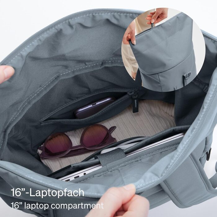 Рюкзак GOT BAG Rolltop Easy з океанічного пластику, водовідштовхувальний, для ноутбука 16'', 31 л