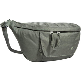 Тактична універсальна поясна сумка Tasmanian Tiger TT Modular Hip Bag II, 5 л, з трьома відділеннями, MOLLE-панеллю, для спорту, туризму, outdoor, стально-сіра/оливкова