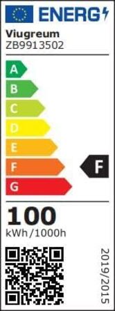 LED прожектор Viugreum 100Вт з датчиком руху, 20000лм, IP66, 6500K, холодне біле світло, водонепроникний, для вулиці, комплект 2 шт.