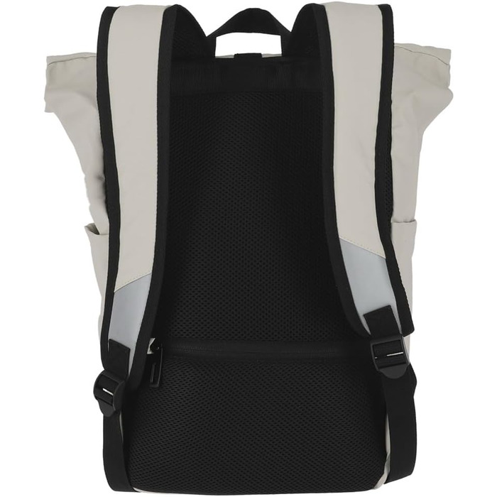 Водонепроникний рюкзак Travelite Rolltop для велосипеда та відпочинку, з відділенням Rolltop і світловідбивачами, 19 л, 48 см, колір айворі
