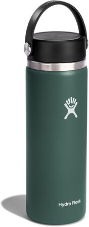 Термобутилка HYDRO FLASK 1180 мл із нержавіючої сталі, спортивна пляшка для води із ізотермічними властивостями, не протікає, кришка Flex Cap, ремінець, підходить для миття в посудомийній машині, колір ялиново-зелений