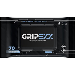 GRIPEXX серветки для чищення взуття, 70 шт, універсальні серветки для кросівок та баскетбольного взуття, видаляють бруд і забезпечують зчеплення