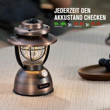 LED ліхтар-ретро OLIGHT Olantern Classic 2 Pro 300 Лм, димований, акумуляторний, USB, для кемпінгу, саду, аварійного освітлення, декору, походів