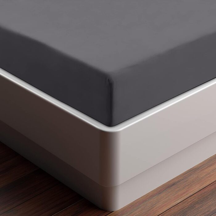 Комплект з 6 простирадл на резинці Utopia Bedding 90x200 см, сірі, мікрофібра, глибока кишеня 35 см