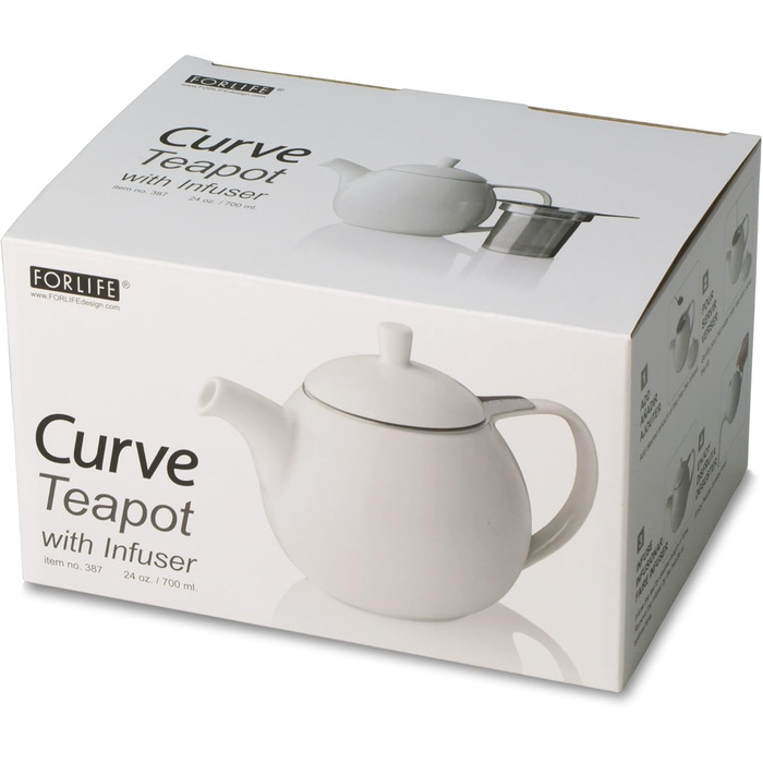 Чайник FORLIFE Curve з фільтром, 625 мл / 710 мл, синій