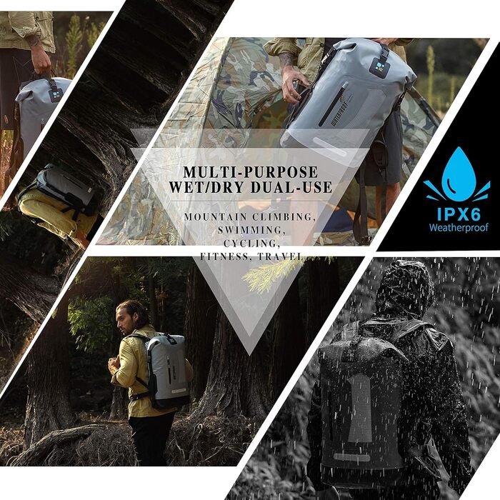 Водонепроникний рюкзак IDRYBAG Dry Bag 20/30/40 л для подорожей, плавання, каякінгу, чоловіків, туристичний гермомішок