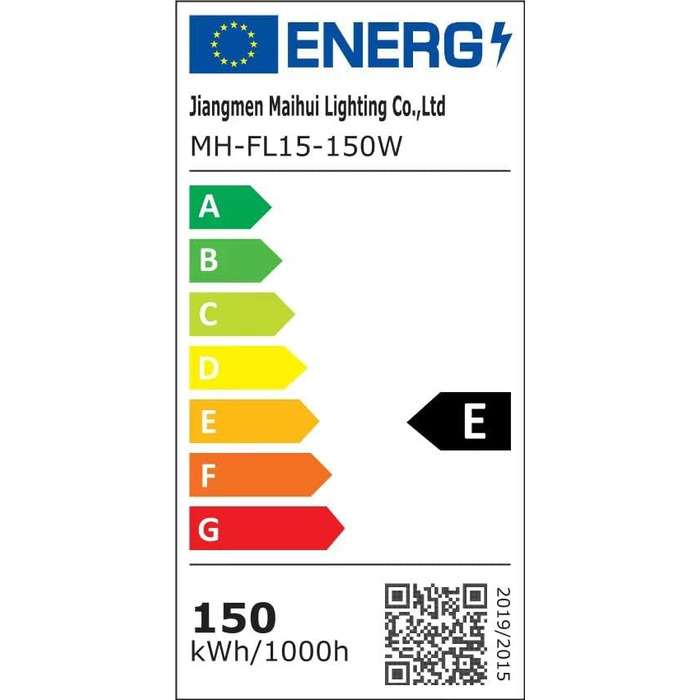 LED прожектор для вулиці 150Вт, 15000Лм, холодне світло 6000K, IP65, водонепроникний, для саду, тераси, гаража, майстерні, спортмайданчика