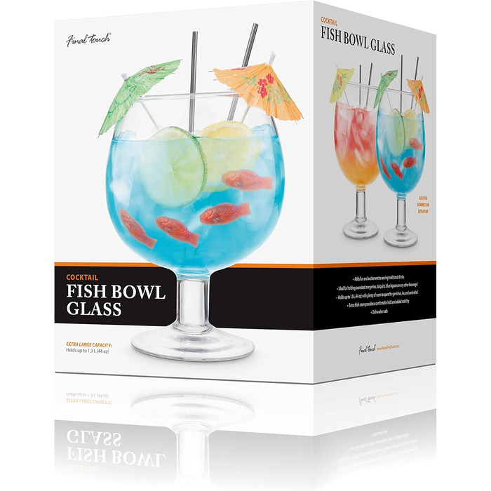 Коктейльний келих Fishbowl XL 1,3 л Гігантська кружка для вечірки