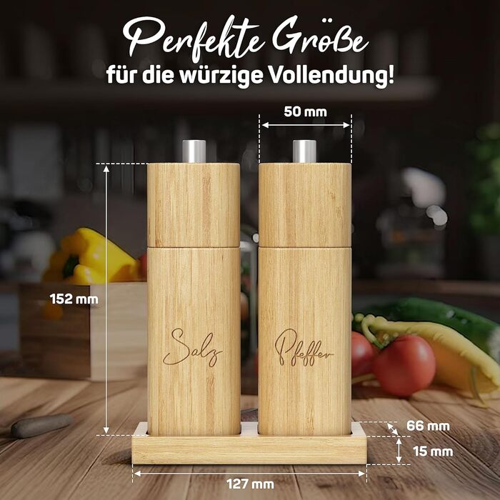 Набір млинів для солі та перцю Wood Large