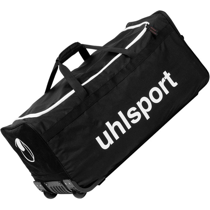 Універсальна спортивна сумка-трансформер Uhlsport Basic Line 110 л з коліщатками, чорна, для подорожей і тренувань