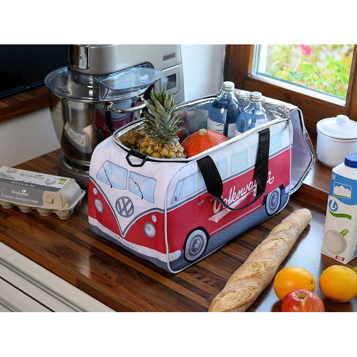 Термосумка Volkswagen Hippie Bus T1 Camper Van, 25 л, стиль ретро, для пікніка та подорожей