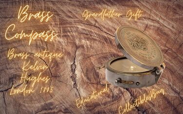 Вінтажний морський компас Royal Kelvin & Hughes із латуні — навігаційний прилад, колекційний