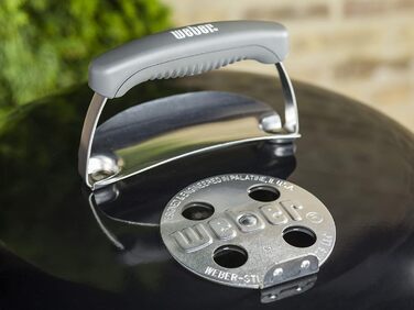 Вугільний гриль Weber Classic Kettle 57 см, чорний, з термометром, емальований, на колесах, для барбекю