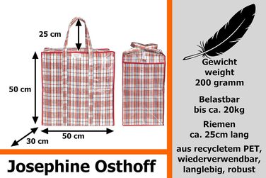 Універсальні водонепроникні сумки для зберігання Josephine Osthoff, міцні та багатофункціональні, з блискавкою, для переїзду та покупок, 75 л, до 20 кг, чорні, набір 9 шт. (червоні 9 шт.)