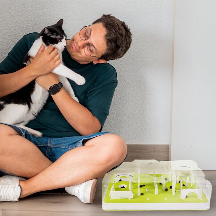 Інтерактивна ігрова годівниця-головоломка для котів ALL FOR PAWS, інтелектуальна іграшка для котів