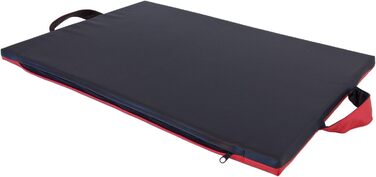 Лежак для собак CopcoPet Alex XL 128x88 см, штучна шкіра, червоний/чорний – водостійкий, рельєфний, знімний чохол, 3,5 см пінний наповнювач, для великих порід, автомобіля, саду, кемпінгу