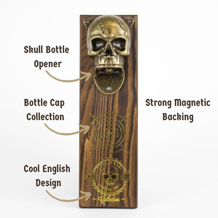 Відкривачка для пляшок Skull Cap Магнітні